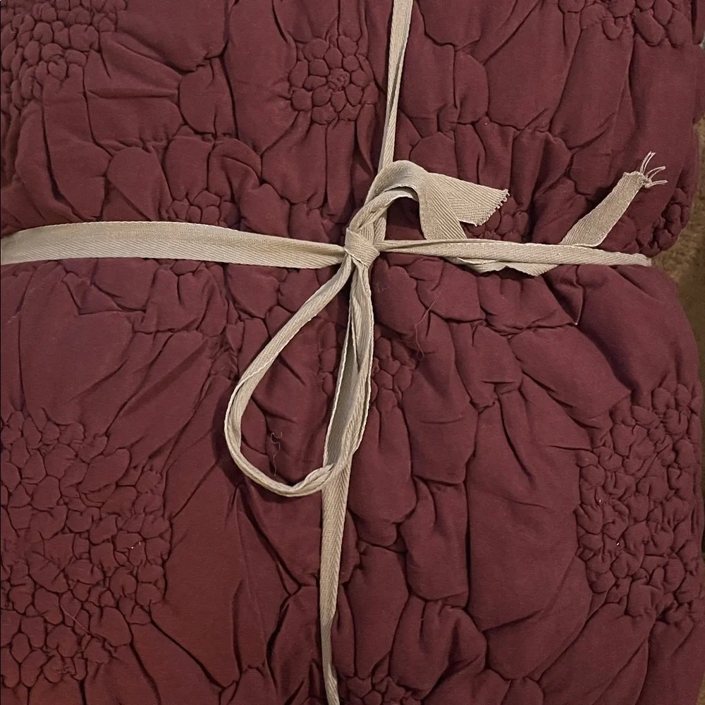 Anthropologie Dahlia Cotton Jersey Floral Quilt King